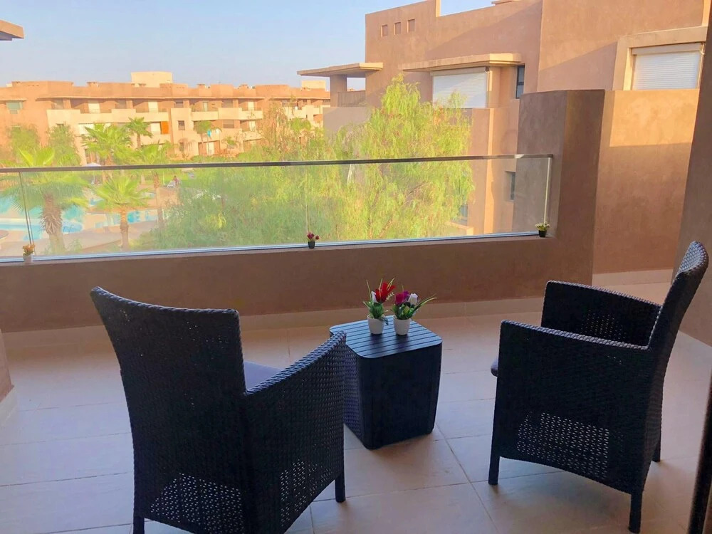 Apartment With 2 Bedrooms in Marrakech, Ménara, With Shared Pool, Enclosed Garden and Wifi