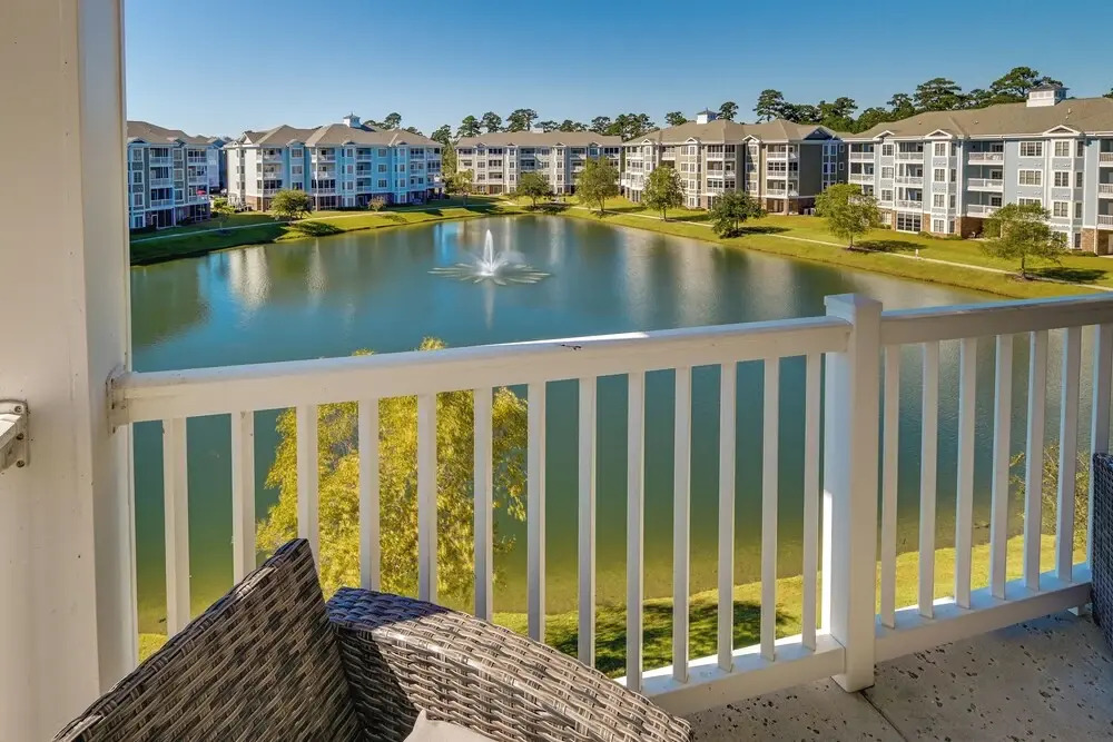 Pool Access & Balcony: Modern Myrtle Beach Condo