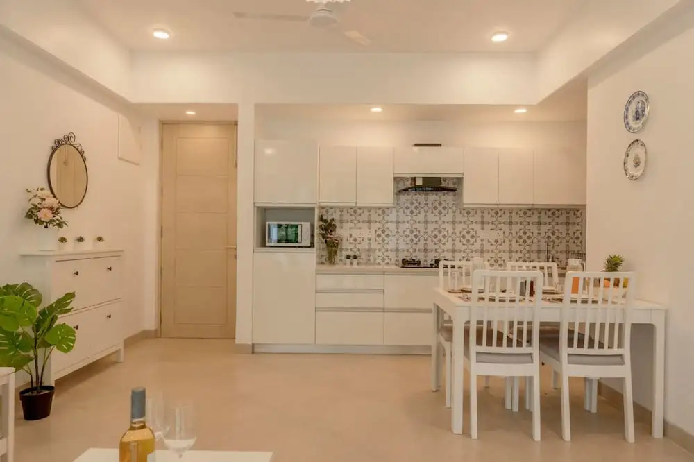 1BR Apt in Candolim With Pool 5 Mins From Beach