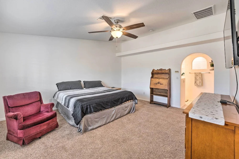 Patio + Fire Pit: Central Home in Lake Havasu City