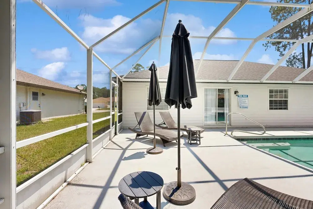 Home Near the Beach With Private Pool, Inviting Patio, Streaming & AC