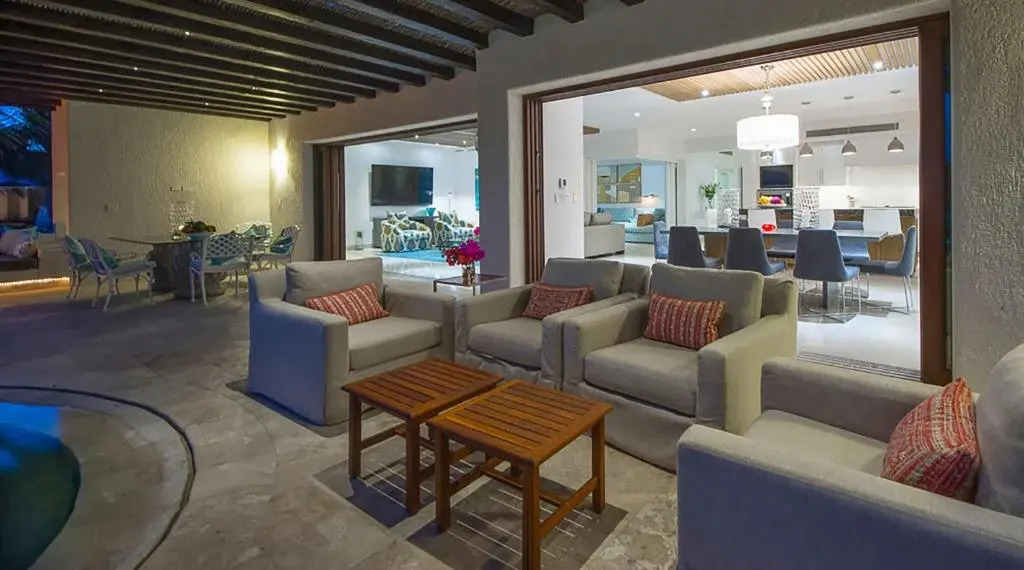Spectacular 3-Story Beachfront Villa with a Huge Pool Patio