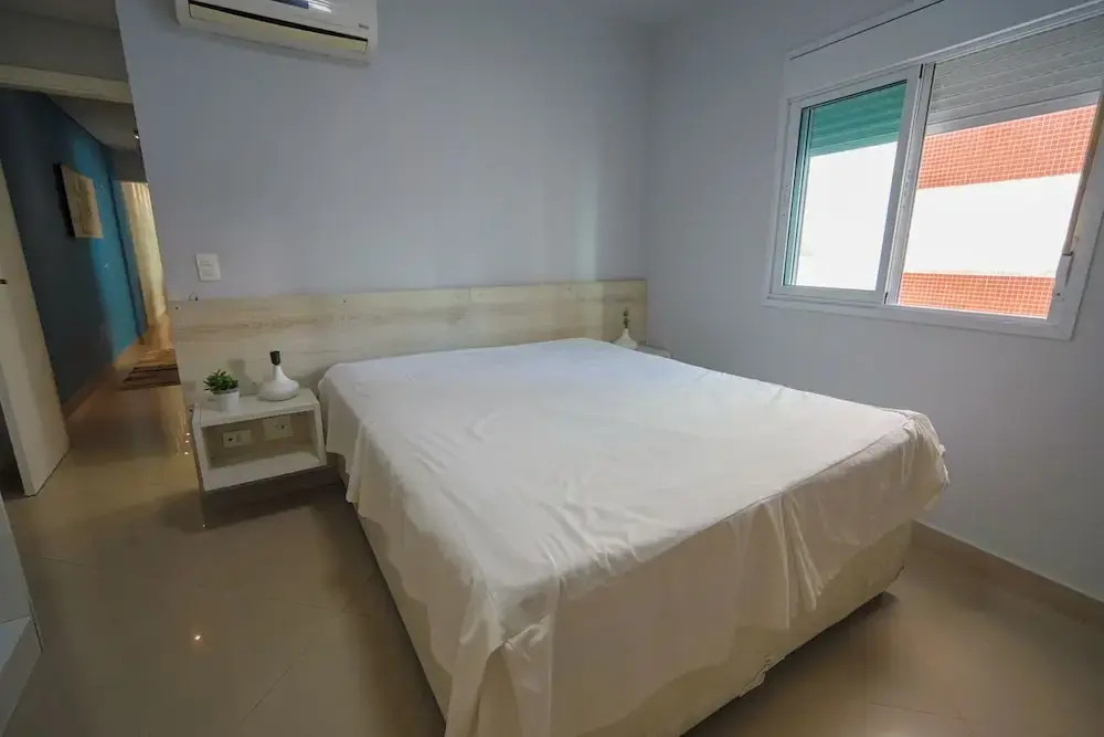 Apto pet Friendly c Churrasqueira a 100m da Praia
