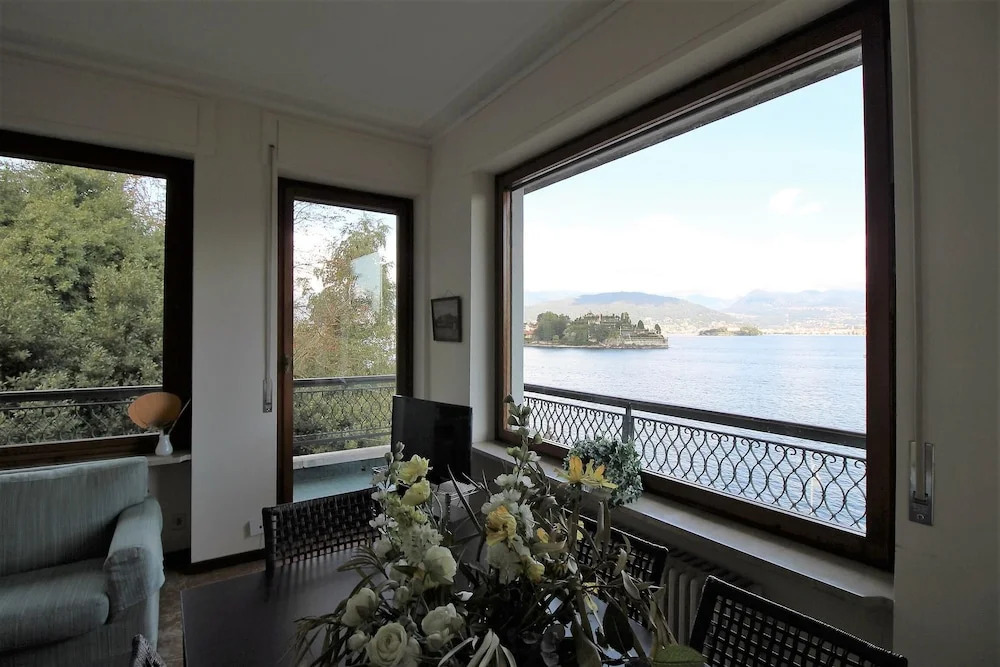 On the Lake Side With a Magnificent View of the Borromean Islands
