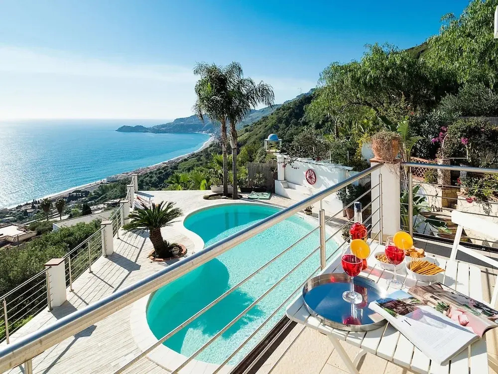 Villa With Panoramic Sea View Pool Near Taormina