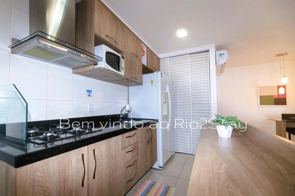 10 Flat Verano Stay cozinha, Parque Olímpico e Arena
