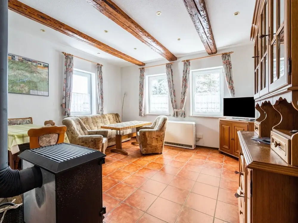 Beautiful apartment in the romantic Bode Gorge directly on the edge of the forest with fireplace