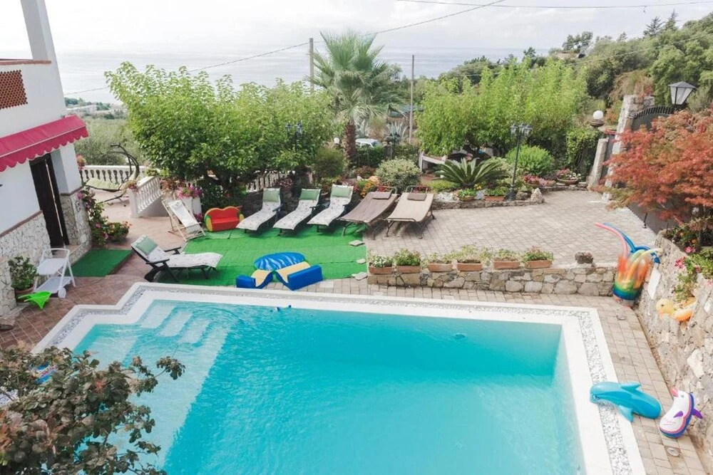 Apartment with One Bedroom in Vibonati, with Wonderful Sea View, Pool Access And Enclosed Garden - 500 M From the Beach