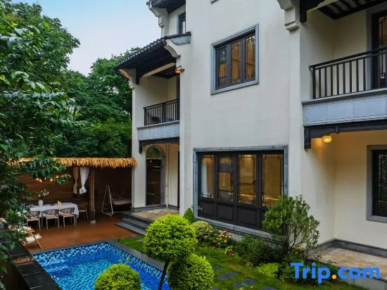 Anji Creek, Starry Sky Swimming Pool, Parent Child Vacation Villa Luxury Creek Stay