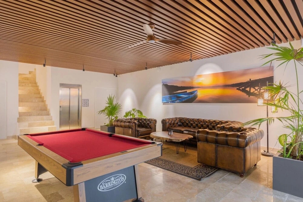 Spacious 2 BR Aldea Zama Private Pool Movie Cinema Gym