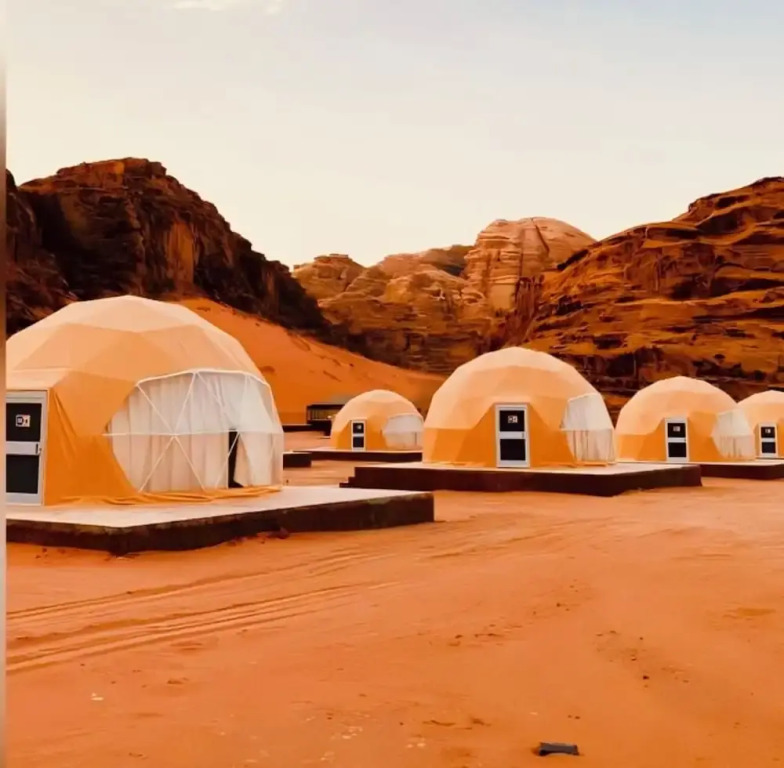 Luxury purple bubble tents