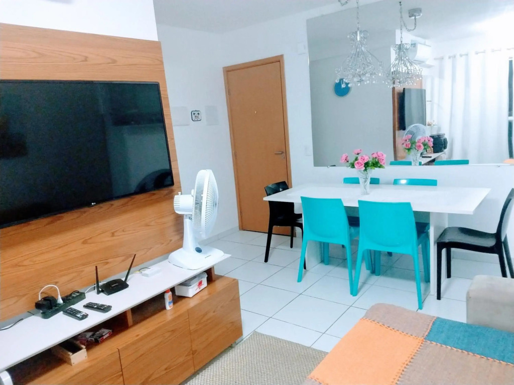 Lindo Flat de 3 quartos com ar condicionado em Porto de Galinhas com vista total para as piscinas
