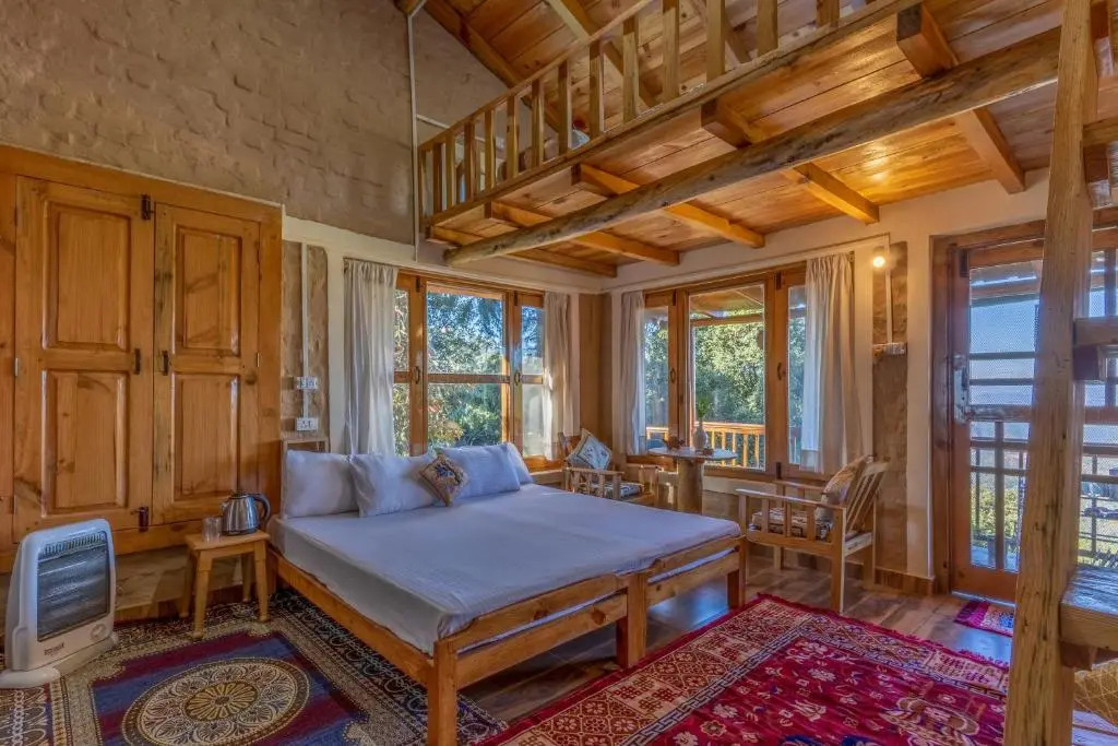 SaffronStays Altura - 2-BR villa with attic room, verandahs, orchards & Himalayan views in Mukteshwar
