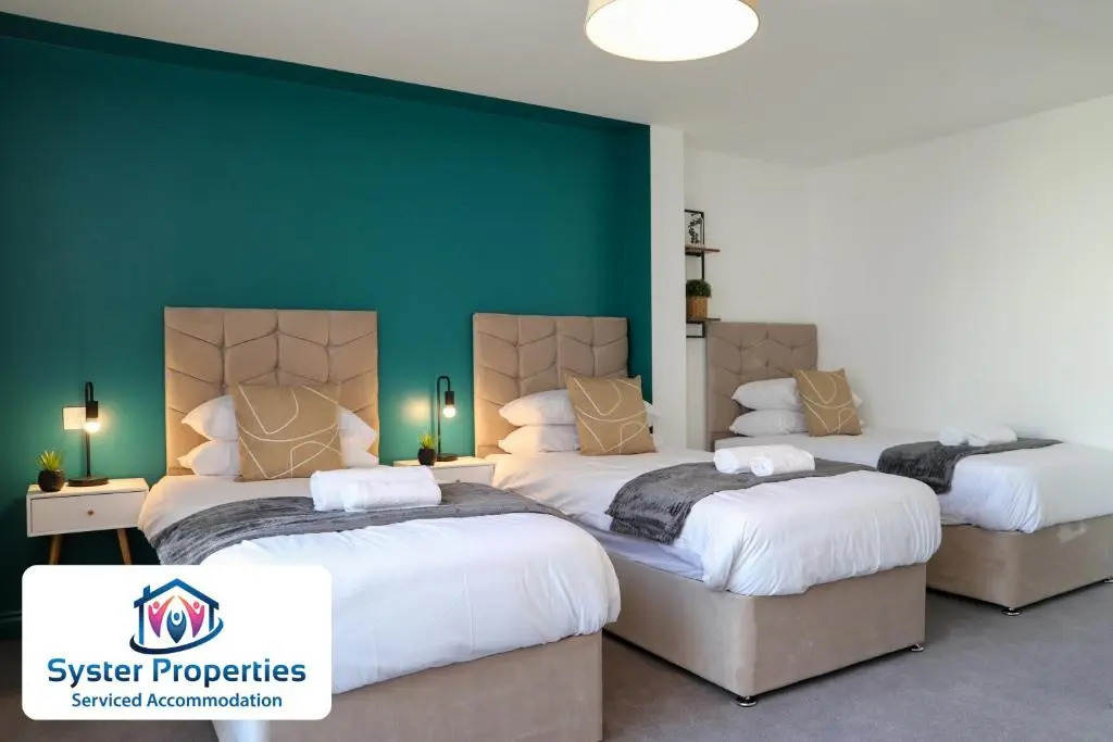 Syster Properties Modern Leicester Stay with Free Parking LE2 Area