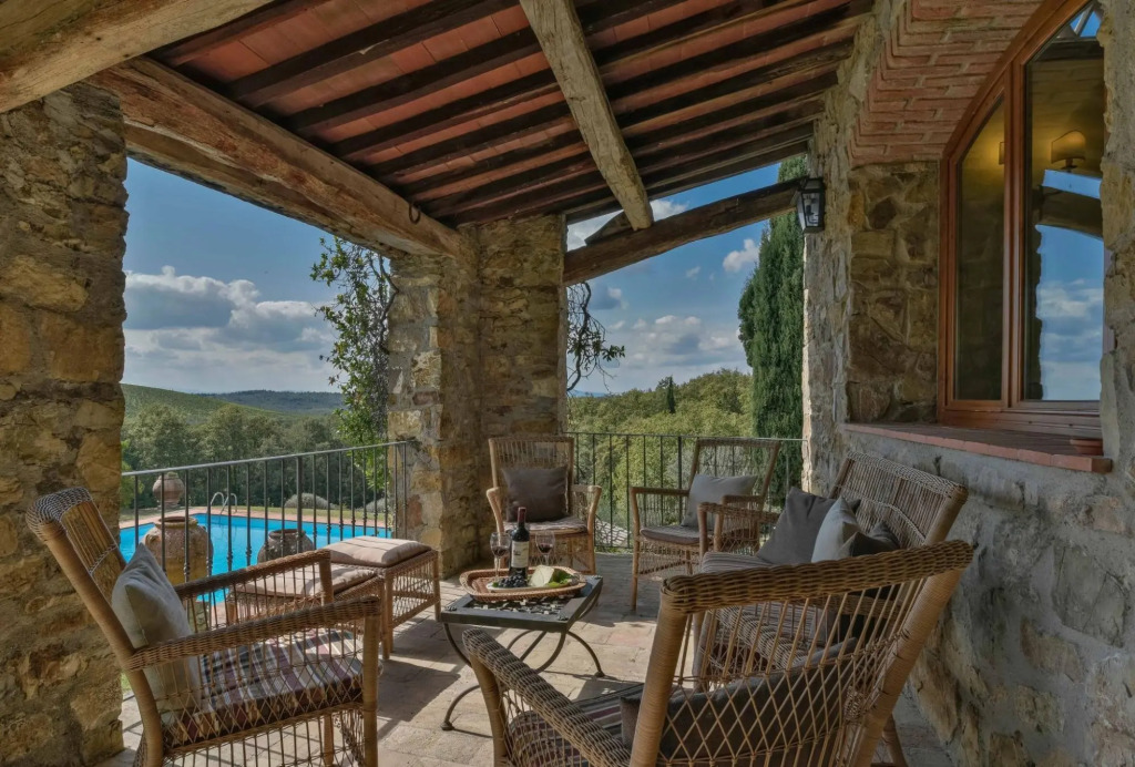 5 bedrooms villa in the Chianti region with private swimming poo, A/C and Wi-Fi-Podere Erica