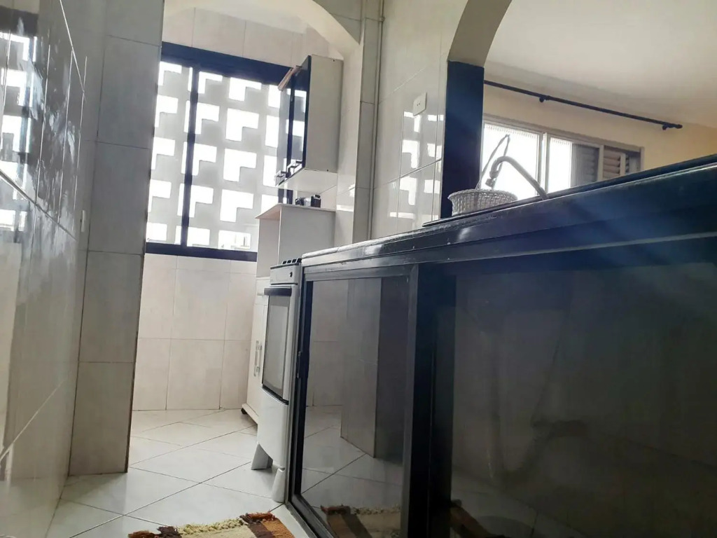 Apartamento confortável na orla da praia de Santos