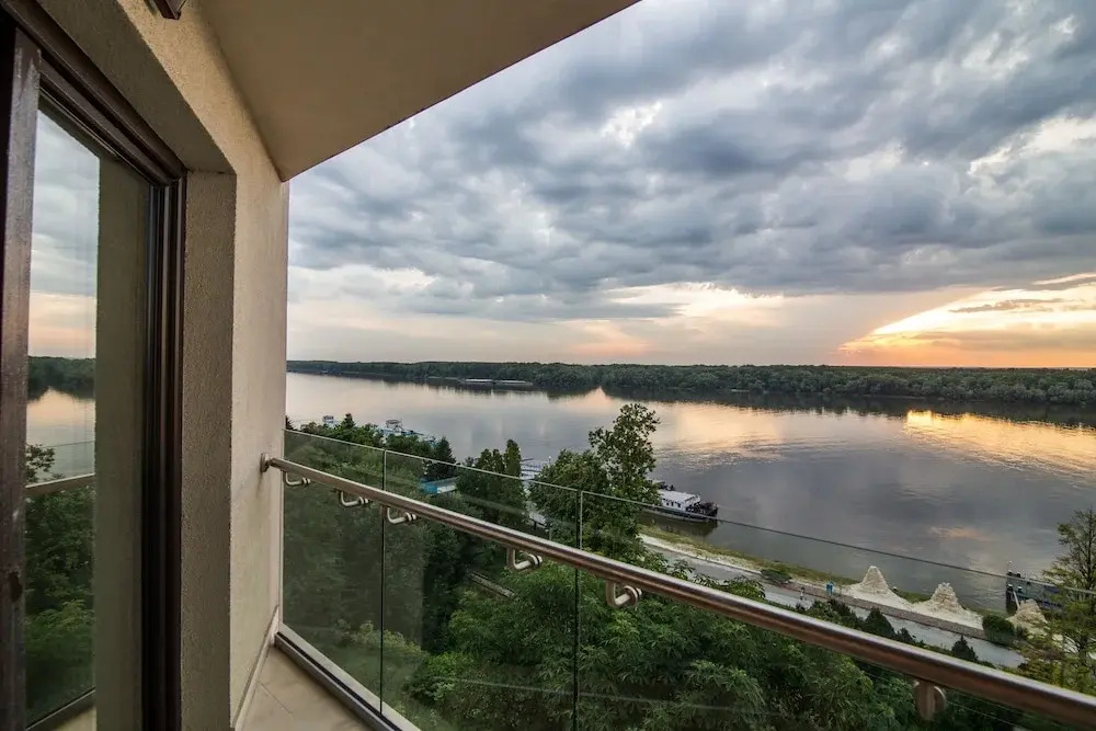 Sunset over Danube