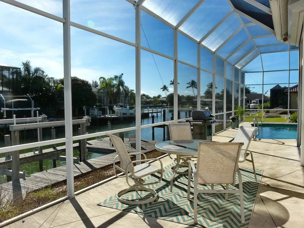 Stylish Waterfront Home With Pool and Private Dock