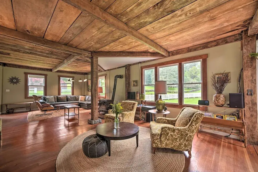 Game Room & Fire Pit: Peaceful Catskills Farmhouse