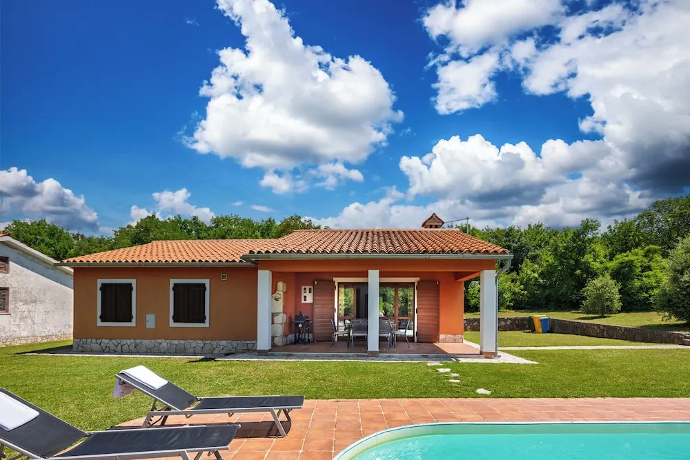 Pool House In Greenery