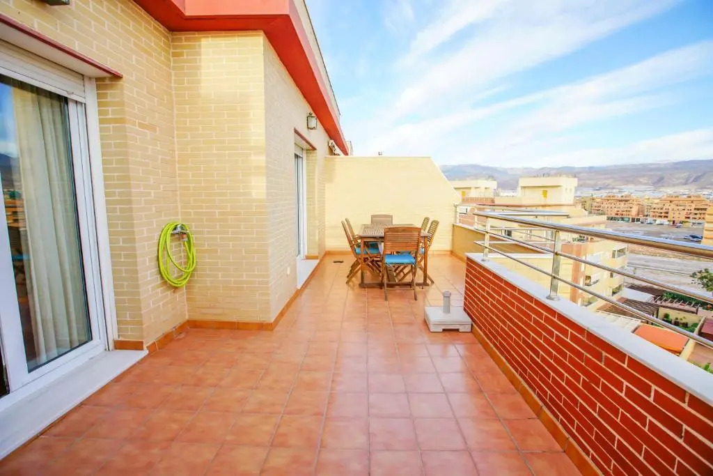 2 bedrooms appartement at Roquetas de Mar 10 m away from the beach with sea view shared pool and furnished terrace