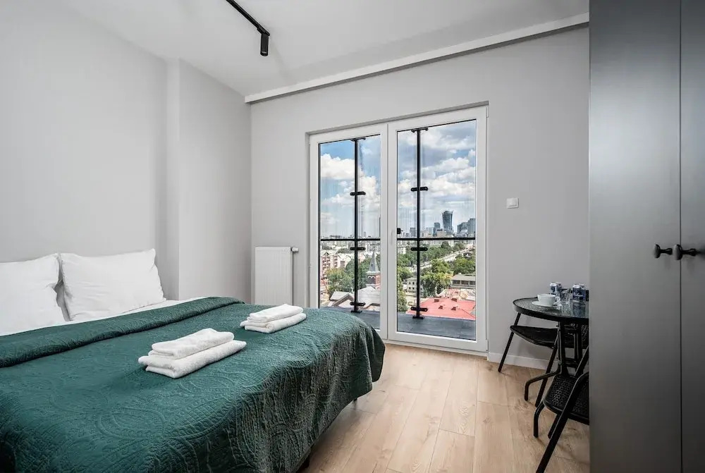 Exclusive Studio on Kasprzaka Street Warsaw Tower Bliska Wola