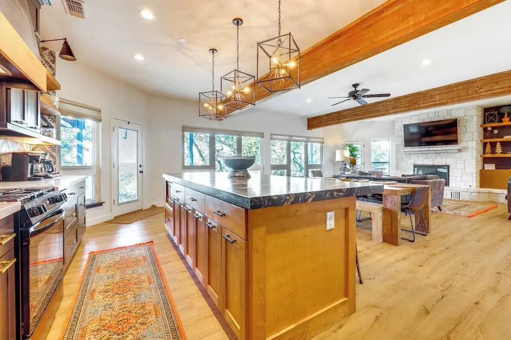 Modern Fischer House w/ Deck, Fire Pit & Hot Tub!