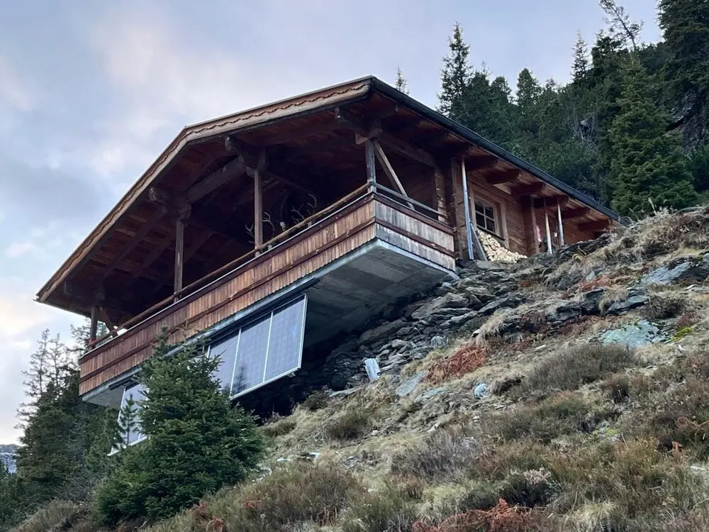 Rustic hut on the Mountain in Salzburg