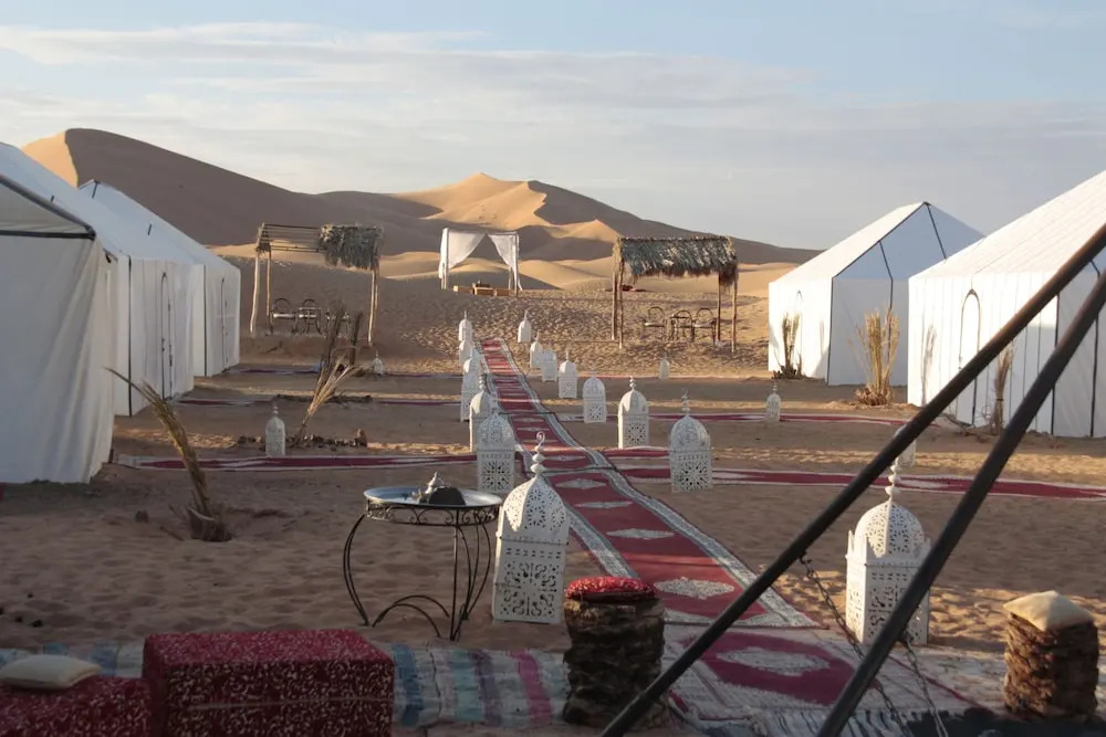 Family desert camp