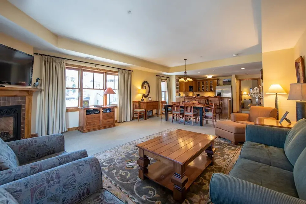 Two Bedroom Condo with Balcony over Mountaineer Square - Just Steps from the Slopes! 2 Condo - No Cleaning Fee! by RedAwning