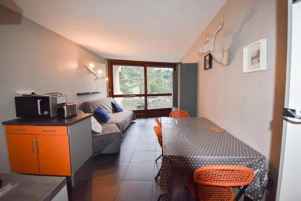 Les Balcons de Villard, Studio Chaleureux 4-6 PERS 50m des pistes, Balcon exposé Sud, DRAPS NON COMPRIS