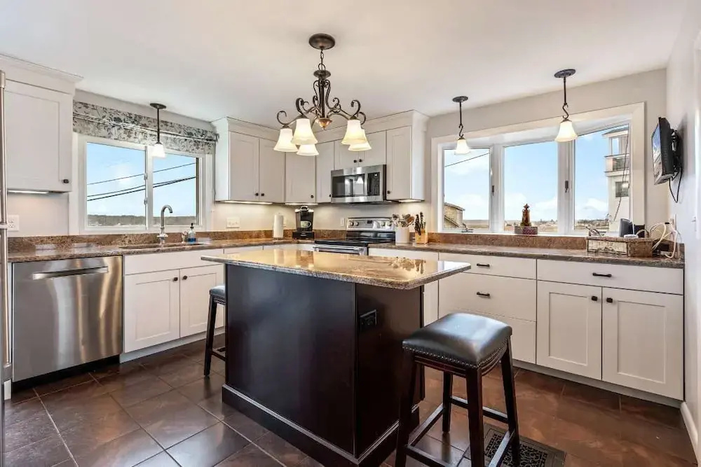 Oceanfront Front Porch Back Deck Kitchen