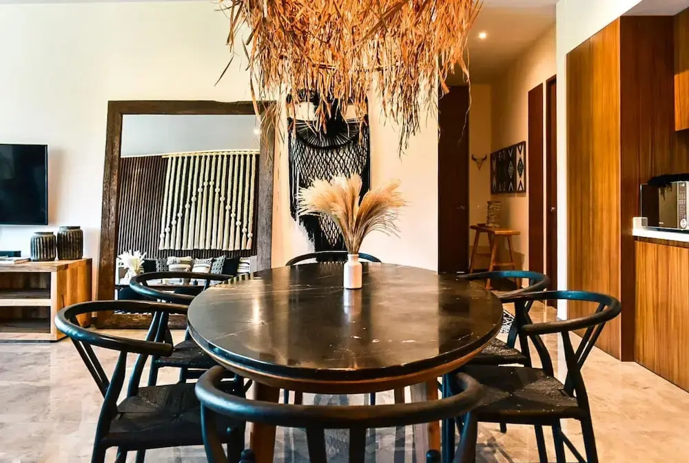 Light Luxury And Leafy Views at our 2 BR Apartment 10 min From Tulum Ruins