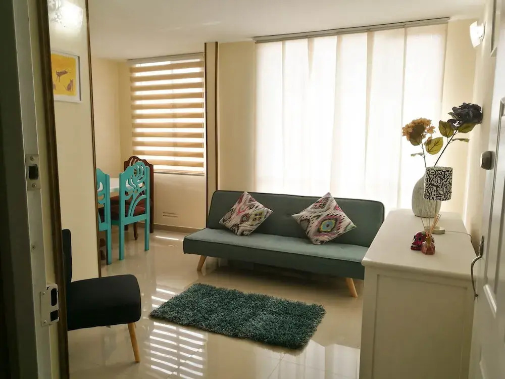 Apartment In Bogotas Savannah With Parking and Wifi Up to 6 in Tocancipa