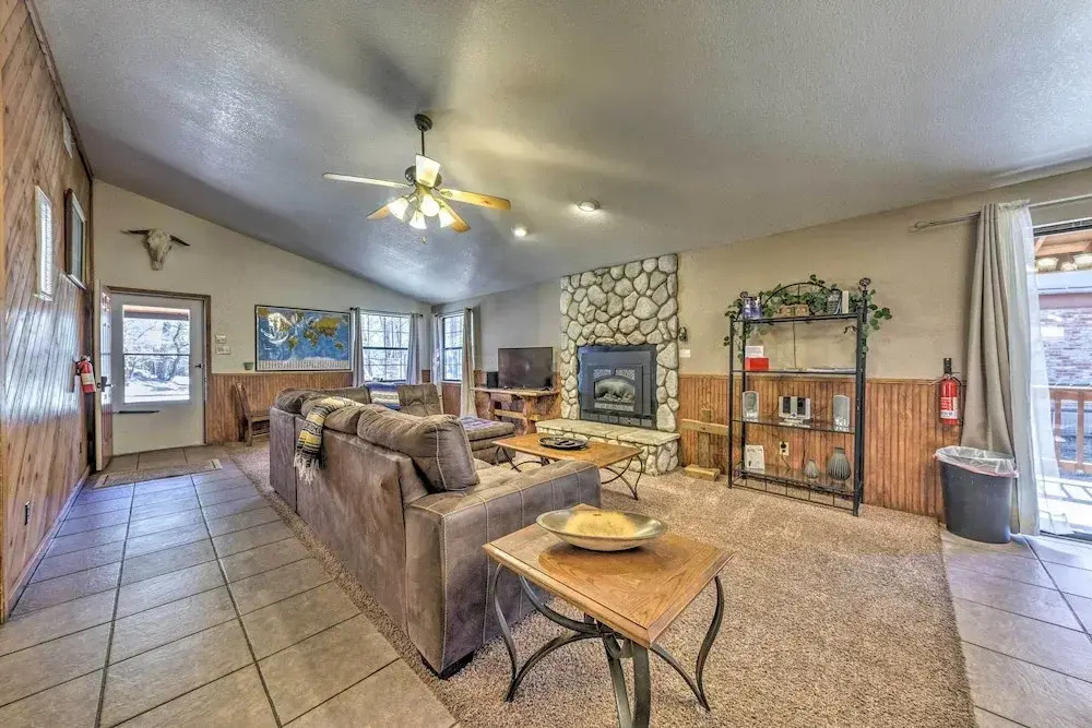 Lovely Creekside Ruidoso Home w/ Hot Tub & Deck!