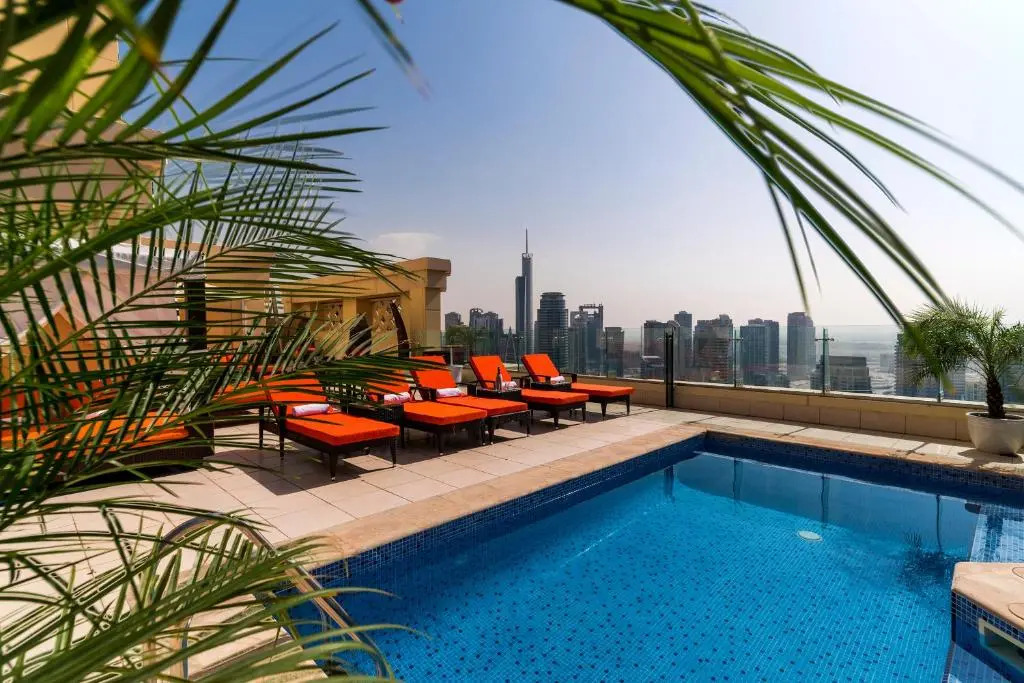 Dubai JBR Amaz Penthouse front sea 5 plus 1 Bdr private Climatized pool
