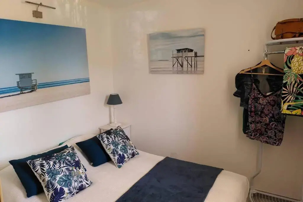 Nid douillet F2, jardin, piscine, parking, plage 200 m Palavas