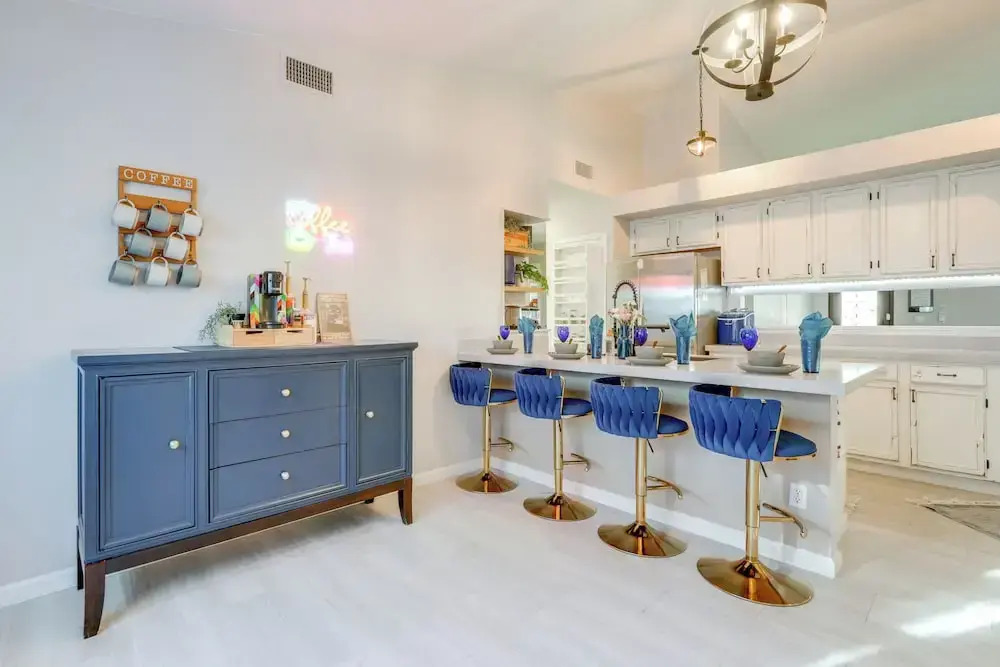 Luxe Outdoor Oasis Palm Tree Villa in Chandler