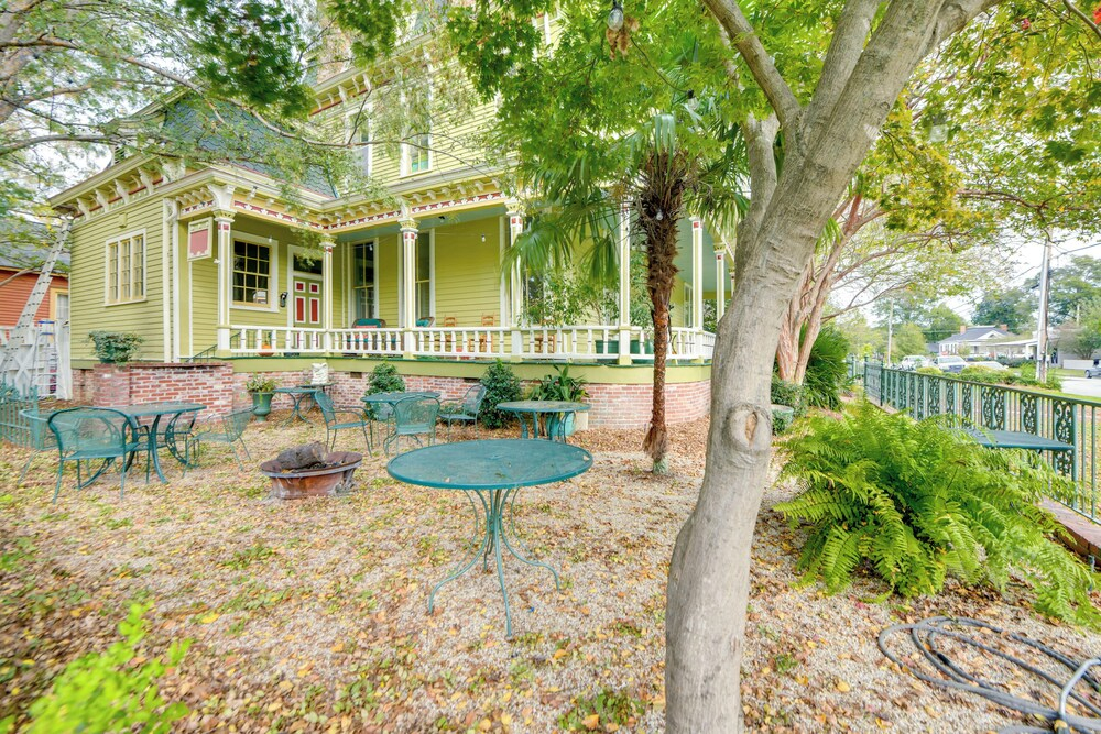 Ornate Victorian Home w/ Courtyard & Fire Pit!