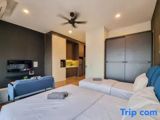 KL City Designer Studio in Ceylonz with KL118 Tower View CityNest