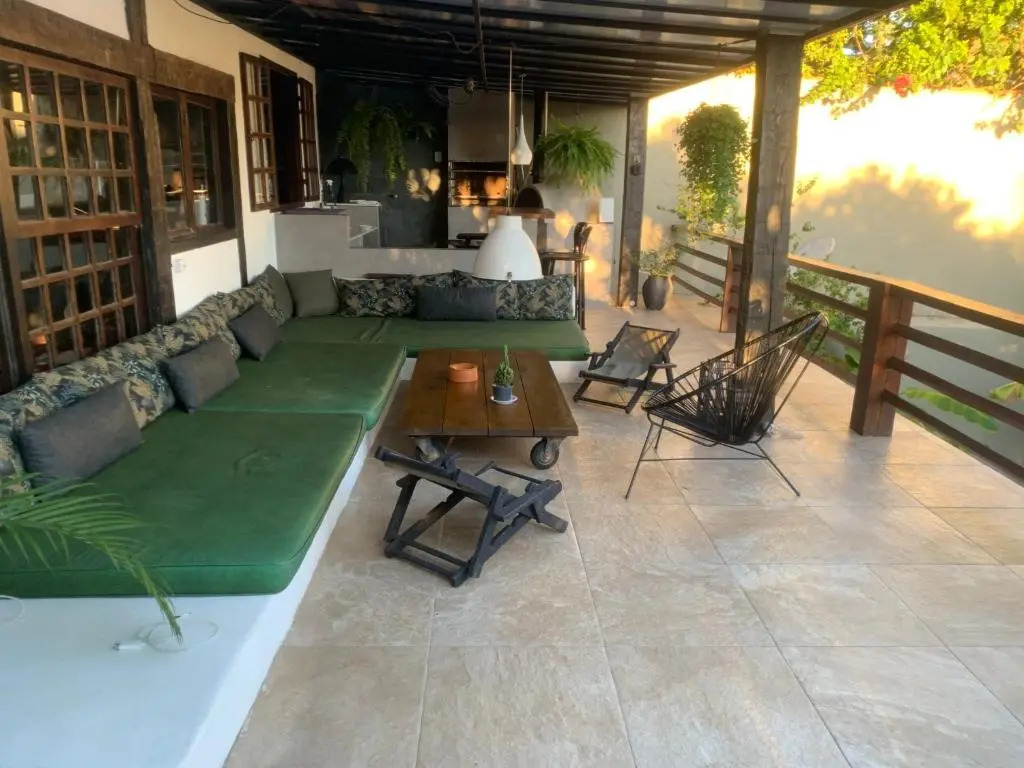 Aldeia de Geribá - Jardim, piscina e praia