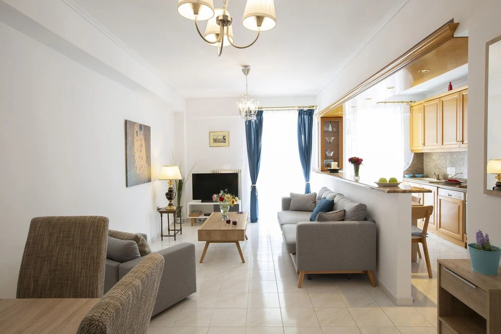 The Space Consists Of Living Room, Kitchen, 2 Bedrooms, 2 Big Independent Balcon