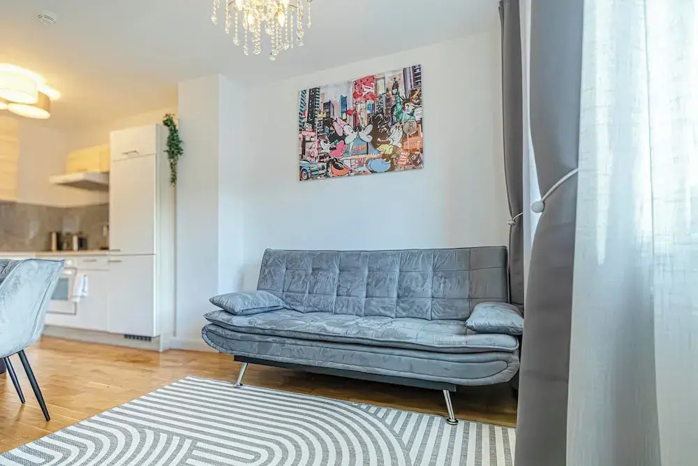 Modern 1BR Living Room Apartment Vienna