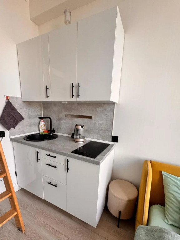 split-level studio with air conditioning
