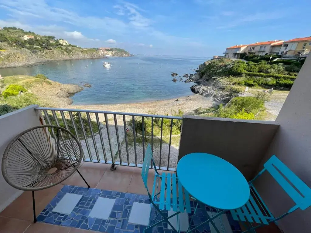 AZUR-Les pieds dans l'eau-Vue sur Mer et Clocher de Collioure en toile de fond - WIFI - PARKING