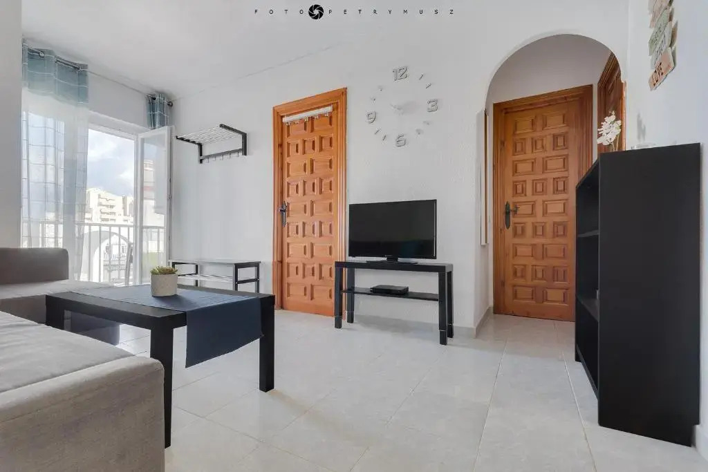 Apartment with pool, sea views & balcony less than 10min walk to La Mata Beach!