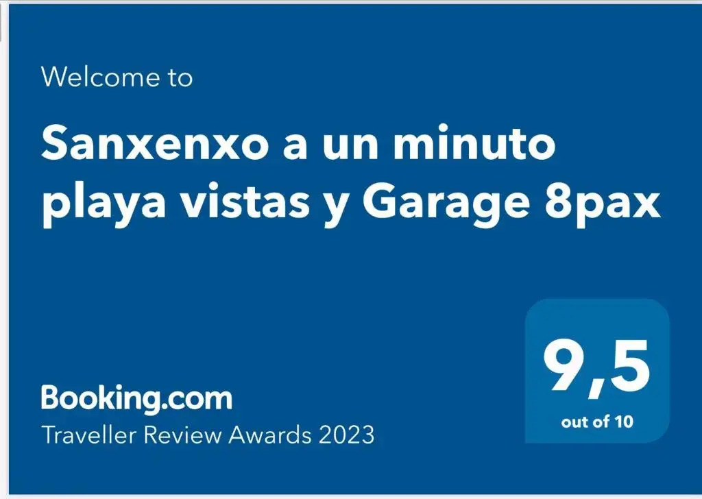Sanxenxo a un minuto playa vistas y Garage 8pax