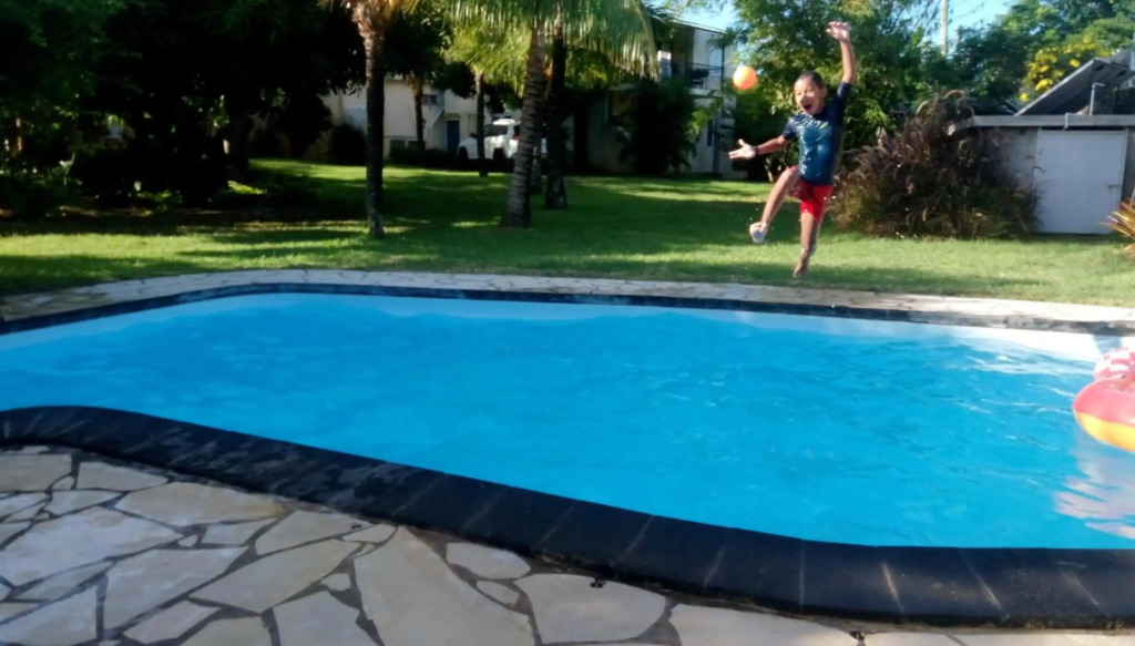 2 bedrooms appartement with shared pool enclosed garden and wifi at Grande Gaube 1 km away from the beach