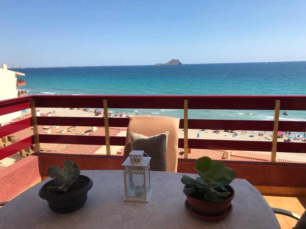 Apartment with 2 Bedrooms in la Manga, with Wonderful Sea View, Pool Access And Furnished Balcony