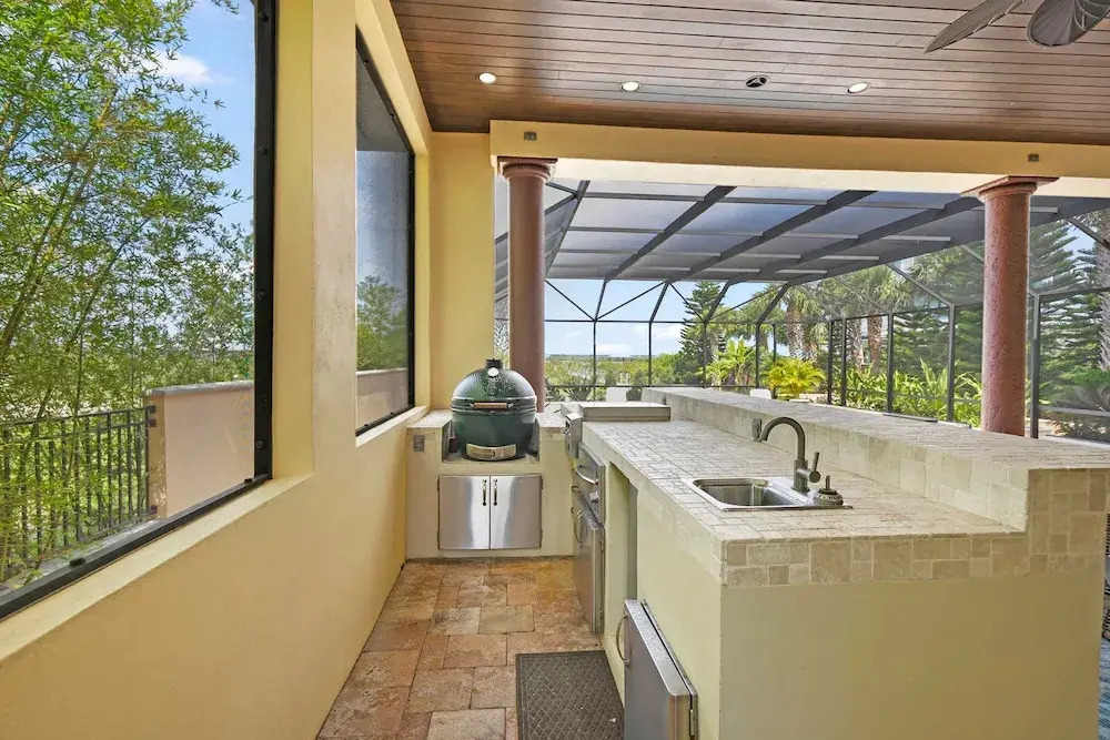 Sparkling Pool Balcony Sunsets Pool Table Dock